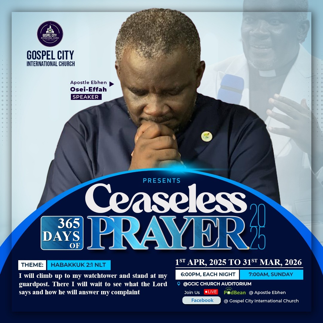 CEASELESS PRAYER 2025  (THE MONTH OF MAY) 